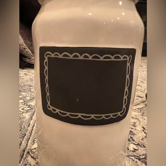 Rae Dunn Large White Dimpled 10” Take Note Canister - Picture 8 of 12